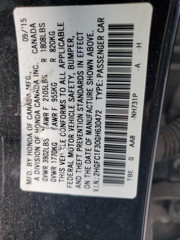 Photo 10 from auction – 2016 HONDA CIVIC EX with VIN 2HGFC1F30GH630472