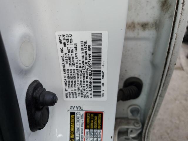 Photo 10 from auction – 2013 HONDA CR-V EX with VIN 5J6RM4H54DL008278