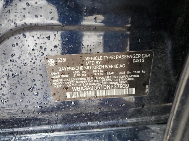 Photo 10 from auction – 2013 BMW 335 I with VIN WBA3A9G51DNP37939