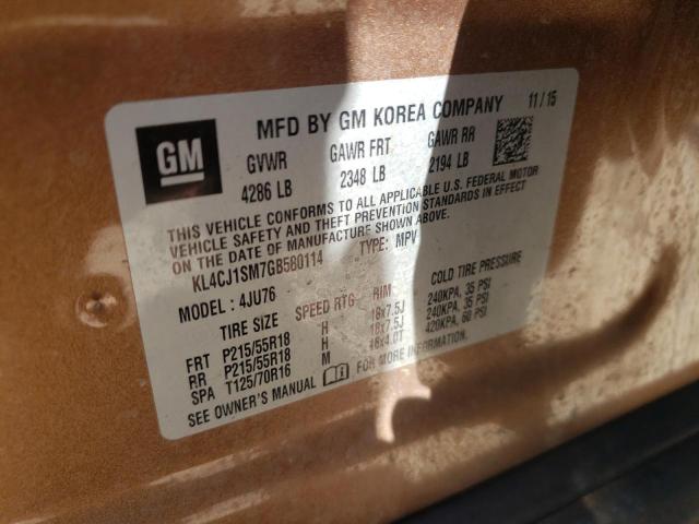 Photo 10 from auction – 2016 BUICK ENCORE SPO with VIN KL4CJ1SM7GB580114