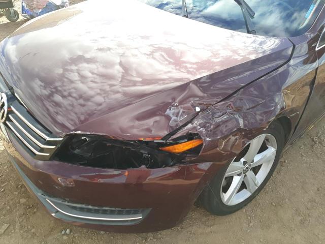 Photo 9 from auction – 2014 VOLKSWAGEN PASSAT SE with VIN 1VWBP7A31EC005524