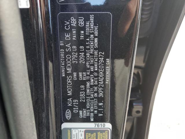Photo 10 from auction – 2019 KIA FORTE FE with VIN 3KPF24AD6KE079472