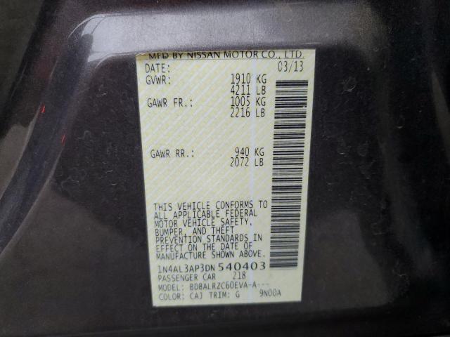 Photo 10 from auction – 2013 NISSAN ALTIMA 2.5 with VIN 1N4AL3AP3DN540403