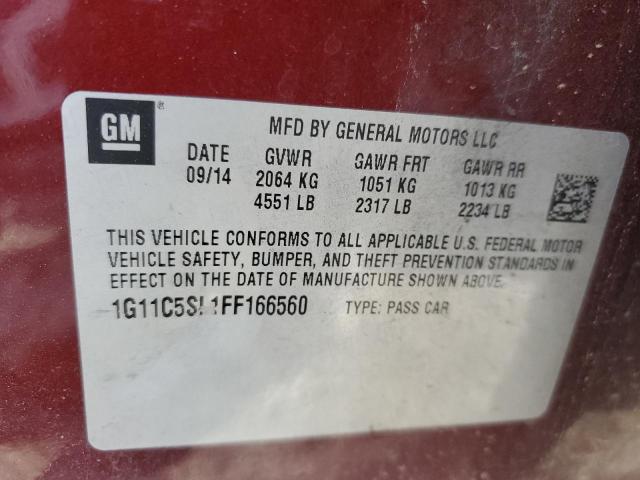Photo 10 from auction – 2015 CHEVROLET MALIBU 1LT with VIN 1G11C5SL1FF166560