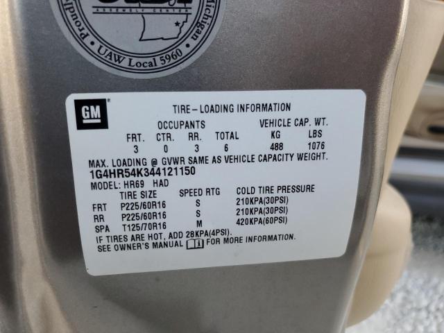 Photo 10 from auction – 2004 BUICK LESABRE LI with VIN 1G4HR54K344121150