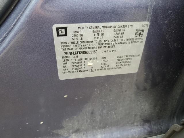 Photo 10 from auction – 2013 CHEVROLET EQUINOX LS with VIN 2GNFLCEK9D6335159
