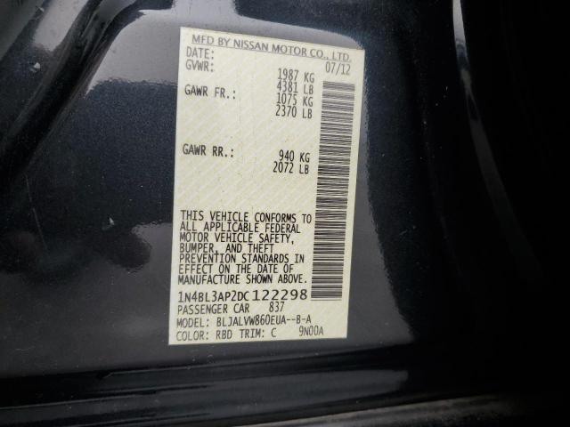 Photo 10 from auction – 2013 NISSAN ALTIMA 3.5 with VIN 1N4BL3AP2DC122298