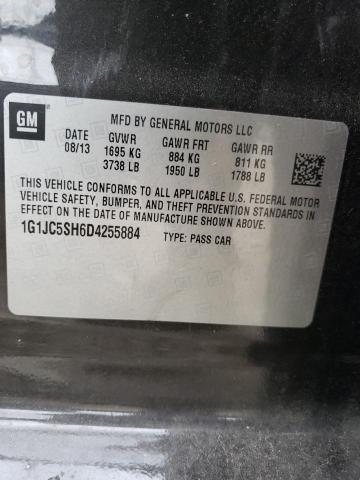 Photo 10 from auction – 2013 CHEVROLET SONIC LT with VIN 1G1JC5SH6D4255884