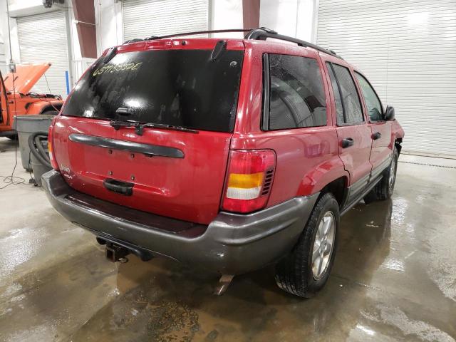 Photo 4 from auction – 2004 JEEP GRAND CHER with VIN 1J4GW48S84C425653