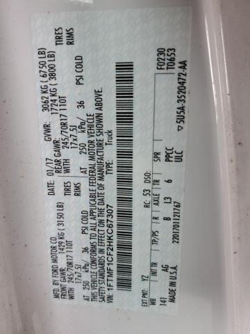 Photo 10 from auction – 2017 FORD F150 with VIN 1FTMF1CF2HKC67307