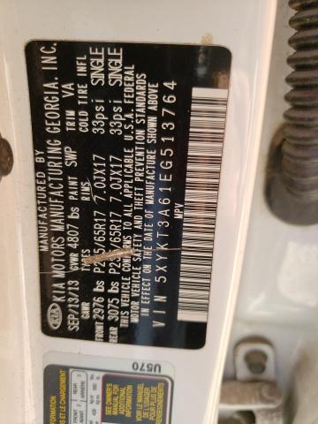 Photo 10 from auction – 2014 KIA SORENTO LX with VIN 5XYKT3A61EG513764