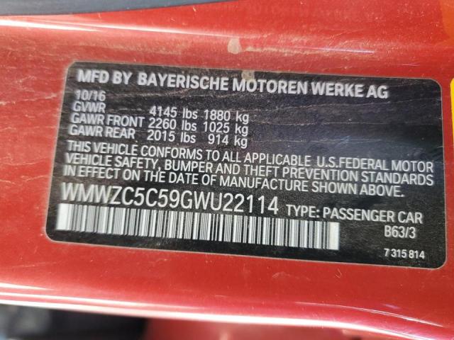 Photo 10 from auction – 2016 MINI COOPER S C with VIN WMWZC5C59GWU22114