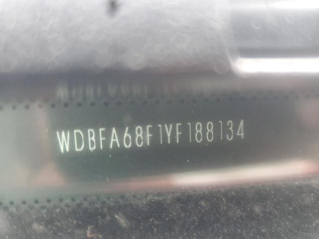 Photo 10 from auction – 2000 MERCEDES-BENZ SL 500 with VIN WDBFA68F1YF188134