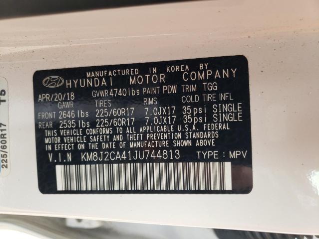 Photo 10 from auction – 2018 HYUNDAI TUCSON SE with VIN KM8J2CA41JU744813