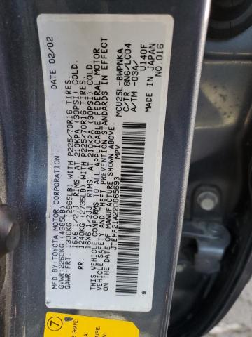 Photo 10 from auction – 2002 TOYOTA HIGHLANDER with VIN JTEHF21A220065693
