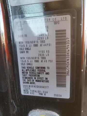 Photo 10 from auction – 2013 NISSAN NV200 2.5S with VIN 3N6CM0KN3DK694317