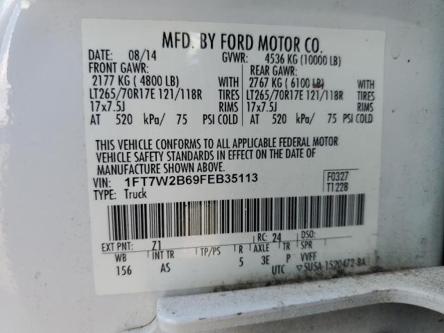 Photo 10 from auction – 2015 FORD F250 SUPER with VIN 1FT7W2B69FEB35113