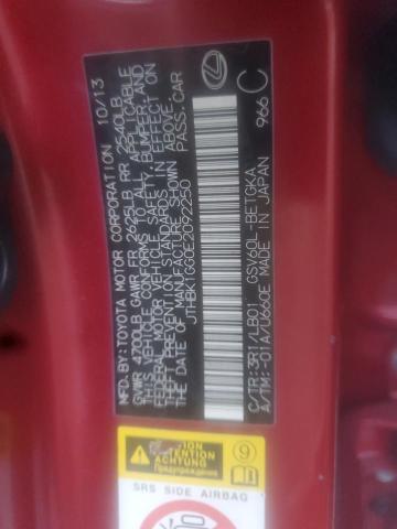Photo 10 from auction – 2014 LEXUS ES 350 with VIN JTHBK1GG0E2092250