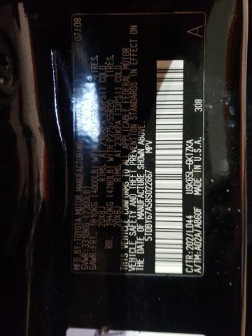 Photo 10 from auction – 2008 TOYOTA SEQUOIA PL with VIN 5TDBY67A58S022667