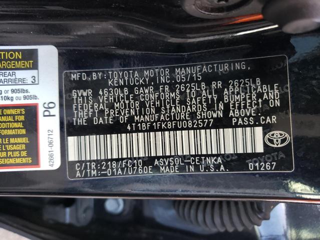 Photo 10 from auction – 2015 TOYOTA CAMRY LE with VIN 4T1BF1FK8FU082577