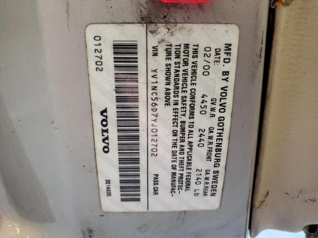 Photo 10 from auction – 2000 VOLVO C70 TURBO with VIN YV1NC56D7YJ012702