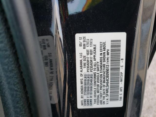 Photo 10 from auction – 2012 HONDA ODYSSEY EX with VIN 5FNRL5H64CB099013