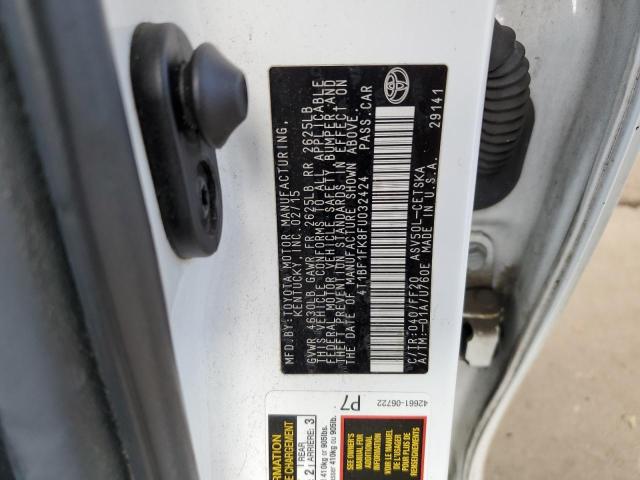 Photo 10 from auction – 2015 TOYOTA CAMRY LE with VIN 4T1BF1FK8FU032424