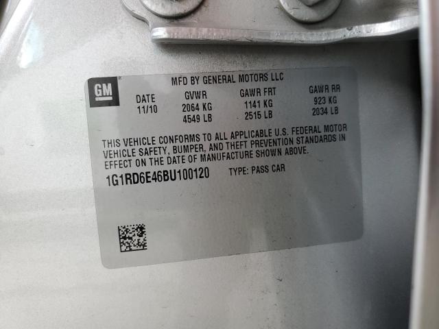 Photo 10 from auction – 2011 CHEVROLET VOLT with VIN 1G1RD6E46BU100120