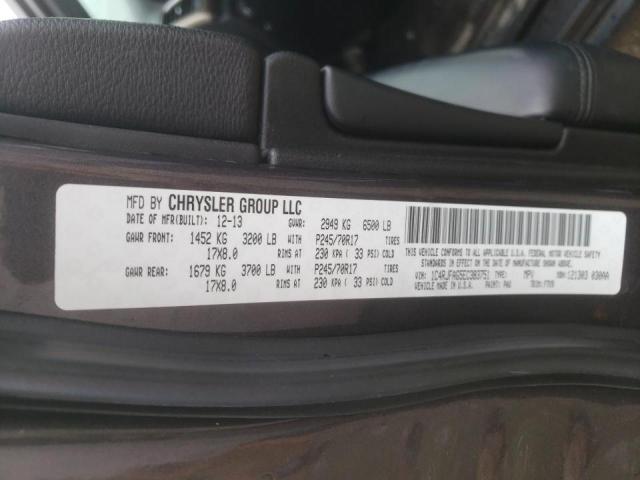 Photo 10 from auction – 2014 JEEP GRAND CHER with VIN 1C4RJFAG5EC383751