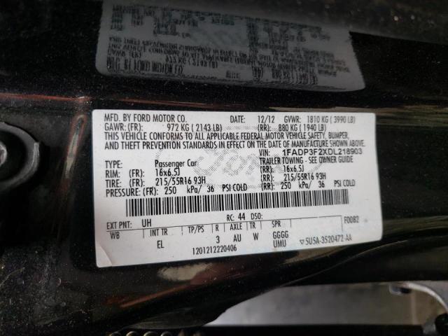 Photo 10 from auction – 2013 FORD FOCUS SE with VIN 1FADP3F2XDL218903