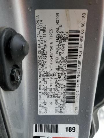 Photo 10 from auction – 2014 TOYOTA TACOMA DOU with VIN 3TMLU4EN4EM163400