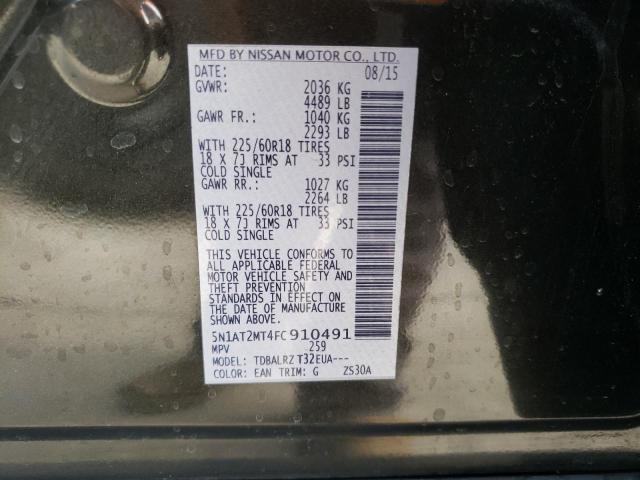 Photo 14 from auction – 2015 NISSAN ROGUE S with VIN 5N1AT2MT4FC910491