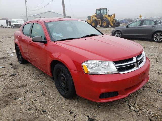 DODGE AVENGER SE 2014 with VIN 1C3CDZAB1EN196745 - Photo from auction