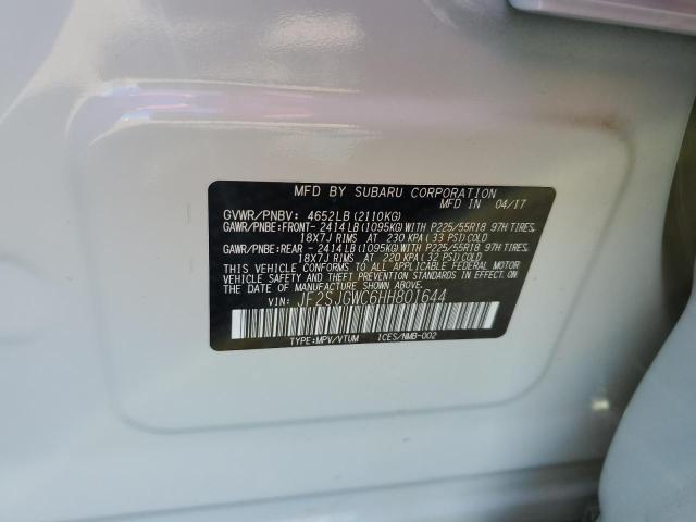 Photo 10 from auction – 2017 SUBARU FORESTER 2 with VIN JF2SJGWC6HH801644