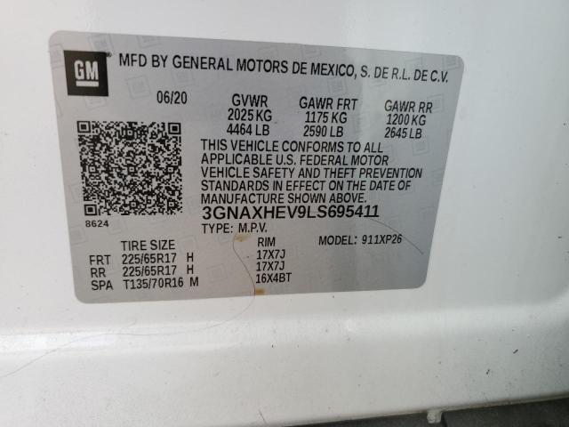 Photo 10 from auction – 2020 CHEVROLET EQUINOX LS with VIN 3GNAXHEV9LS695411
