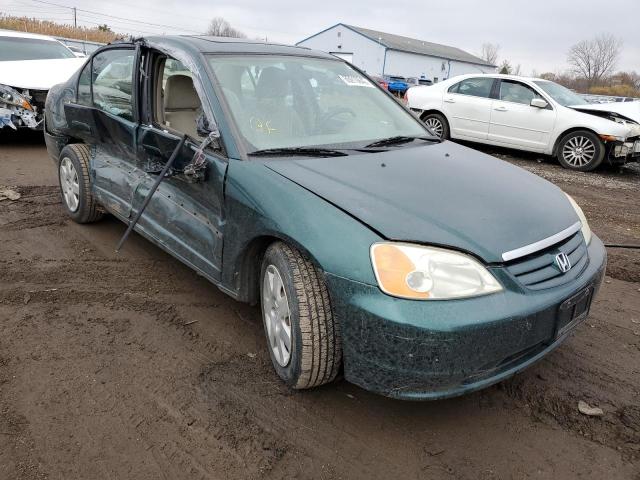 HONDA CIVIC EX 2001 with VIN 1HGES26771L077224 - Photo from auction