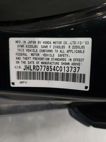 Photo 10 from auction – 2004 HONDA CR-V with VIN JHLRD77854C013737