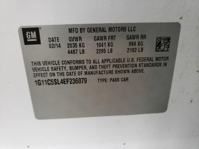 Photo 10 from auction – 2014 CHEVROLET MALIBU 1LT with VIN 1G11C5SL4EF236079