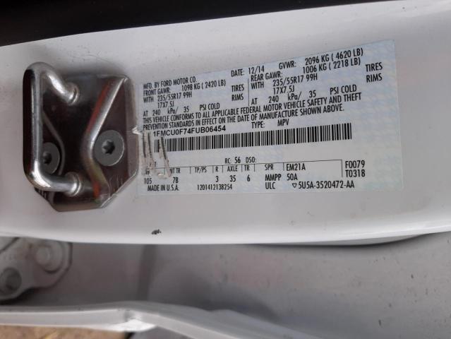 Photo 10 from auction – 2015 FORD ESCAPE S with VIN 1FMCU0F74FUB06454