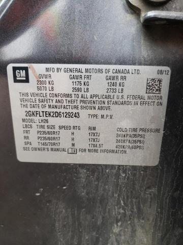 Photo 10 from auction – 2013 GMC TERRAIN SL with VIN 2GKFLTEK2D6129243