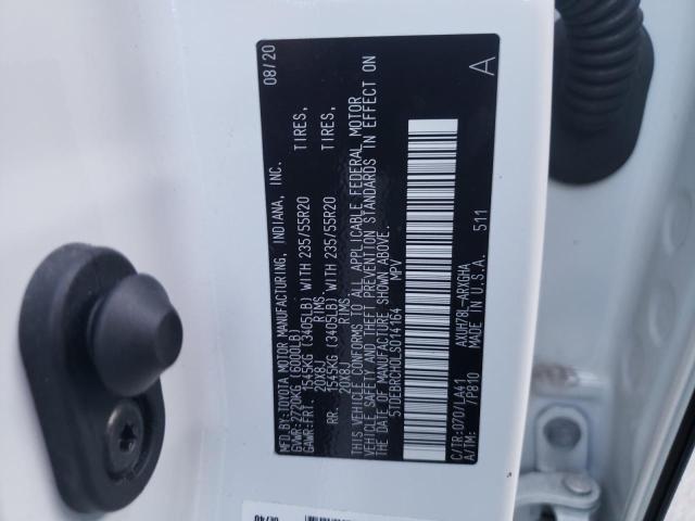 Photo 10 from auction – 2020 TOYOTA HIGHLANDER with VIN 5TDEBRCH0LS014164