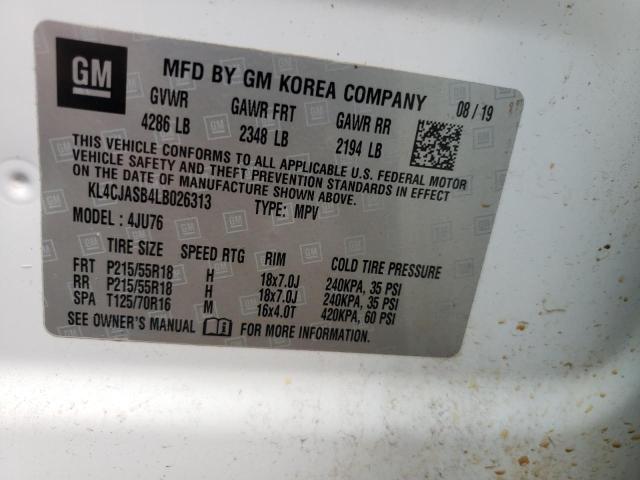 Photo 10 from auction – 2020 BUICK ENCORE PRE with VIN KL4CJASB4LB026313