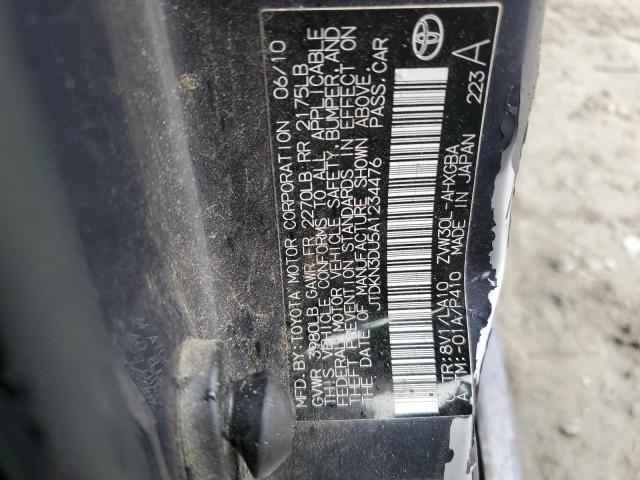 Photo 10 from auction – 2010 TOYOTA PRIUS with VIN JTDKN3DU5A1234476