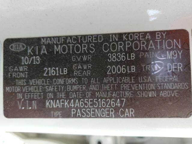 Photo 10 from auction – 2014 KIA FORTE LX with VIN KNAFK4A65E5162647