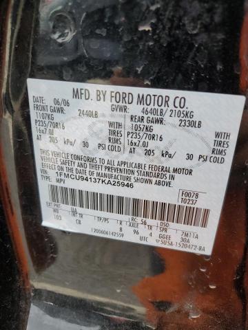 Photo 10 from auction – 2007 FORD ESCAPE LIM with VIN 1FMCU94137KA25946