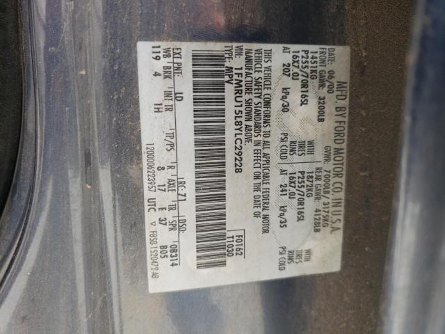 Photo 10 from auction – 2000 FORD EXPEDITION with VIN 1FMRU15L8YLC29228