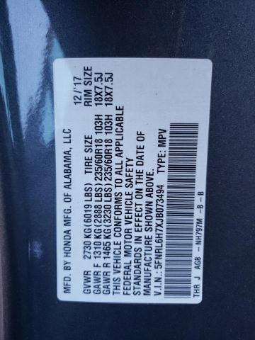 Photo 10 from auction – 2018 HONDA ODYSSEY EX with VIN 5FNRL6H7XJB073494