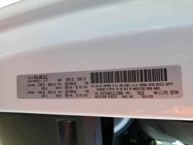 Photo 10 from auction – 2018 RAM PROMASTER with VIN 3C6TRVBG2JE115869