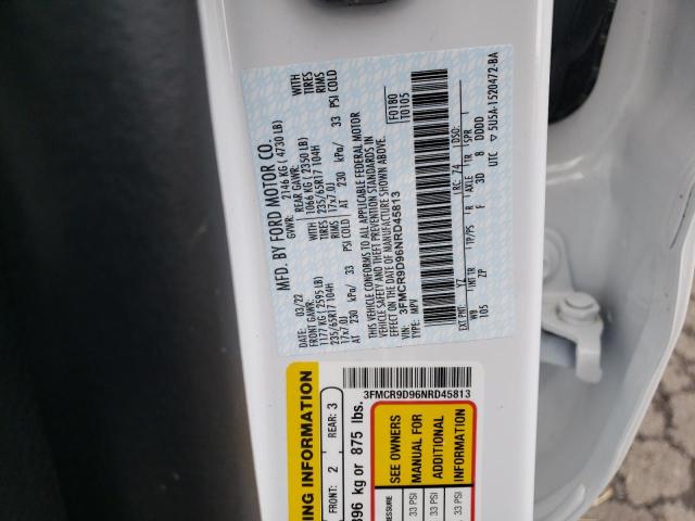 Photo 10 from auction – 2022 FORD BRONCO SPO with VIN 3FMCR9D96NRD45813