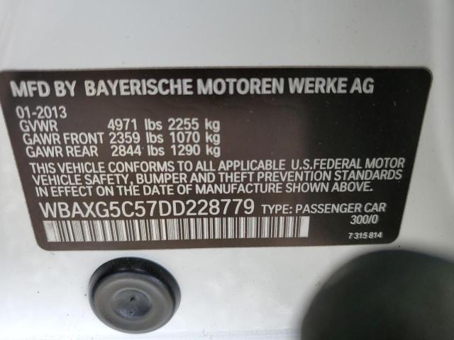Photo 10 from auction – 2013 BMW 528 I with VIN WBAXG5C57DD228779